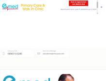 Tablet Screenshot of emedprimarycare.com